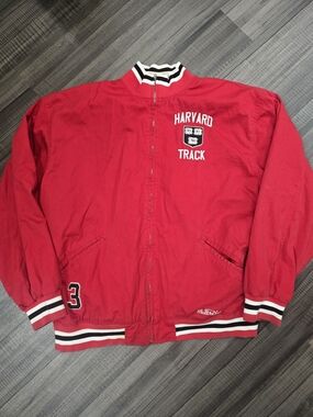 Harvard Track Red Varsity Bomber Jacket 5XL